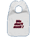 "We Don't Suck" Bib