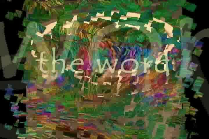 Image from The Word digital poem